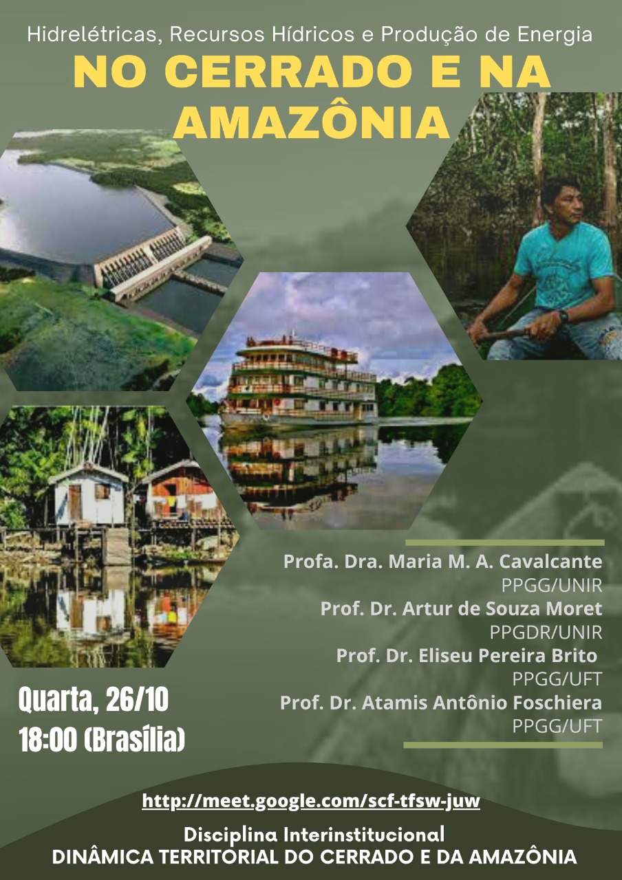 hidrelétricas no cerrado e Amazônia